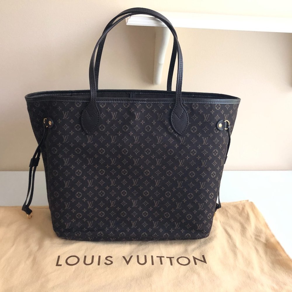 Authentic Louis Vuitton Neverfull Idylle Monogram Fusain MM